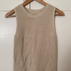 Loft sand sweater tank